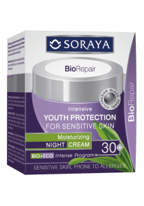 Bio Repair 30+ intenzivna vlažilna nočna krema za občutljivo kožo