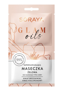 Glam Oils Super Moisturizing vlažilna gel-maska