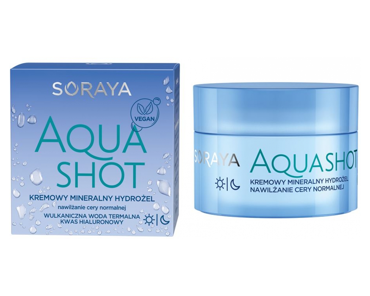 Aqua Shot vlažilna krema za normalno kožo s termalno vodo