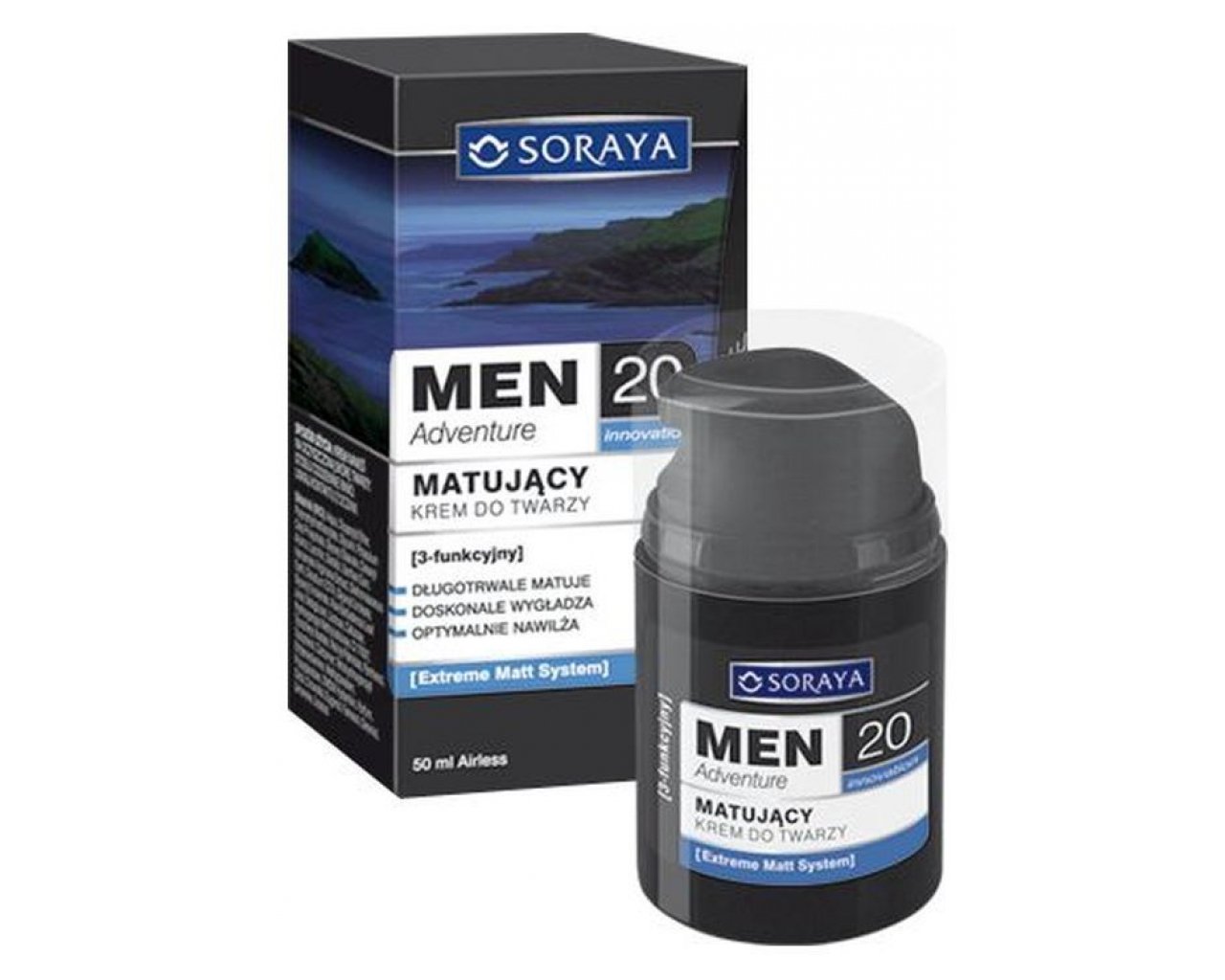 Men Adventure krema za matiranje za moške 20+