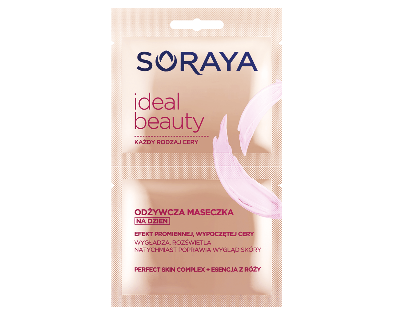 Ideal Beauty dnevna vlažilna maska za sijočo kožo