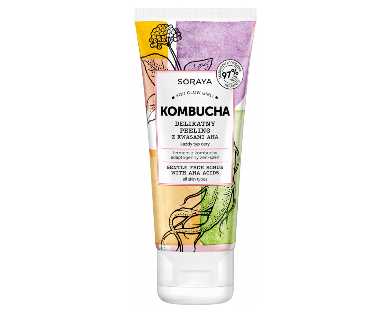 Kombucha piling z AHA kislinami